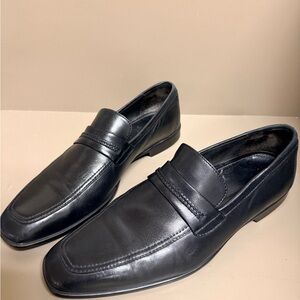 Bruno Magli Men's Micolini Black Leather Dress Shoes Size 11 M Pre-Loved